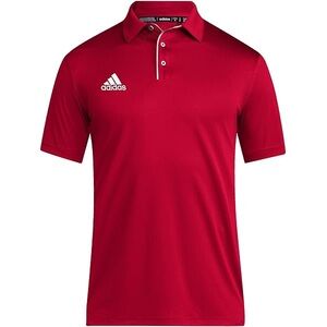 NWT 4X Adidas Men's Plus Size Red Polo Short Sleeve Shirt Athletic Athleisure